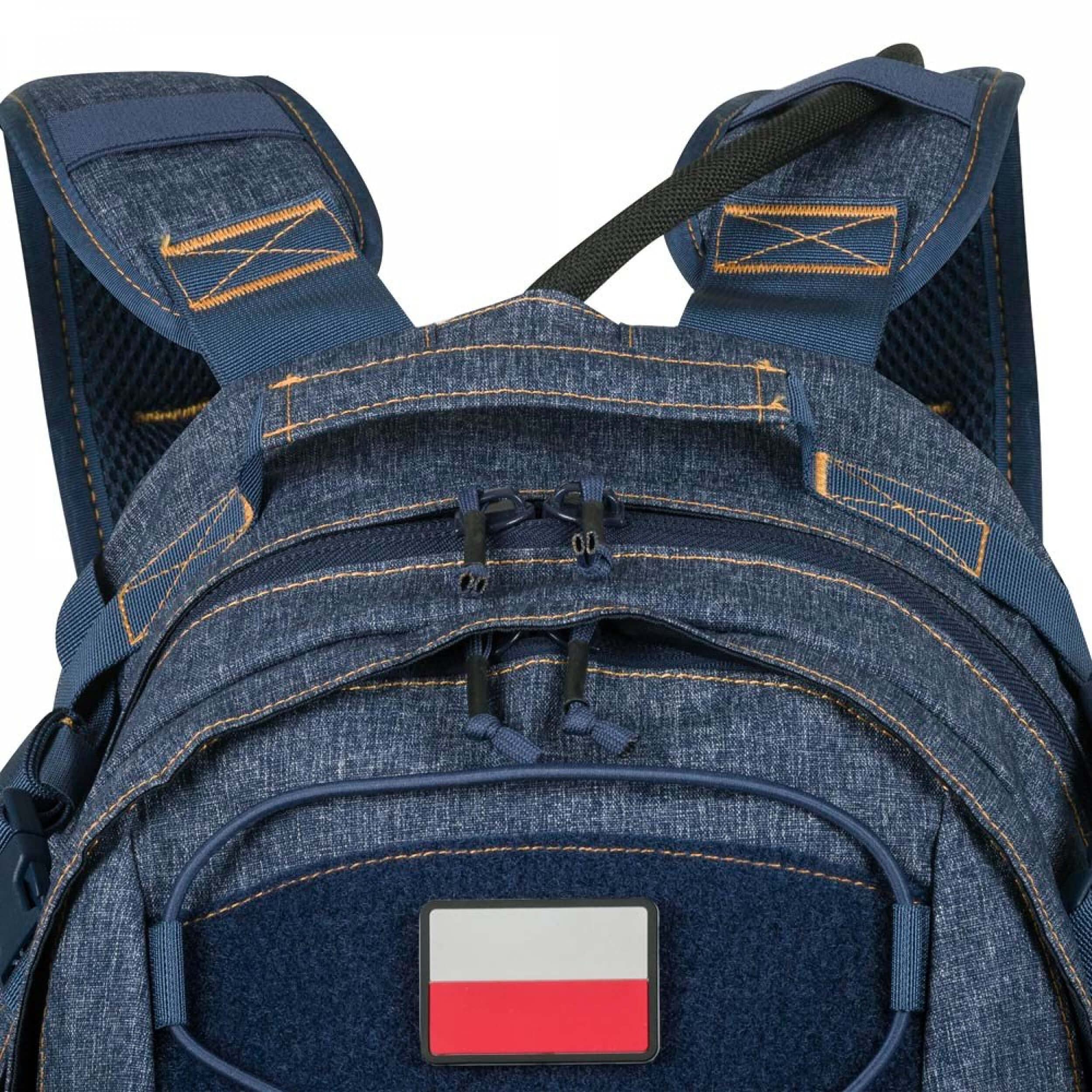 Helikon-Tex EDC Pack Backpack - Durable Tactical Daypack for Outdoor, Hiking & Travel - Melange Black-Gray - Compact Everyday Carry Bag for Work, School & Camping
