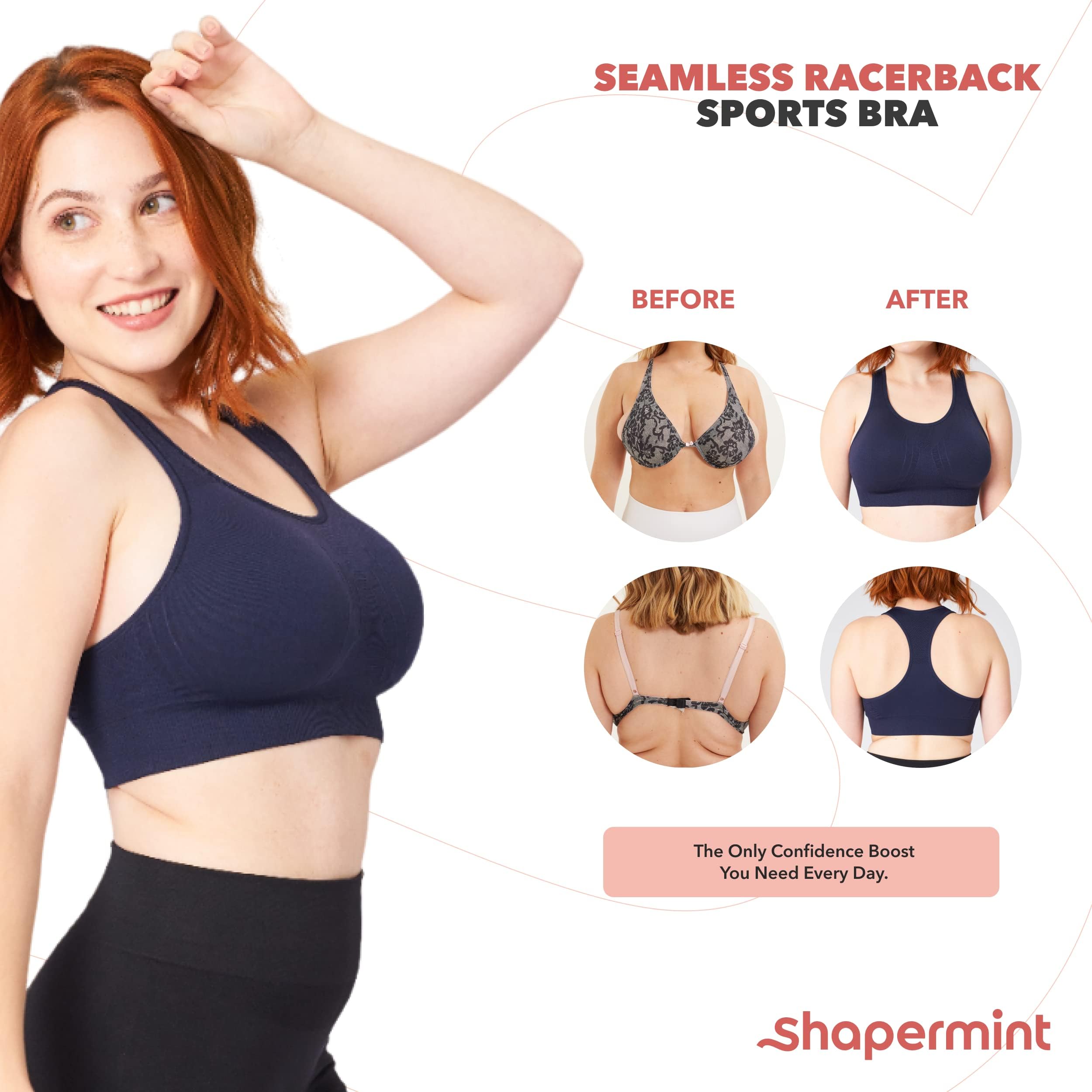 SHAPERMINT High Support Sports Bras for Women - Plus Size Workout Bras & Tops for Running, Yoga & Gym | Comfortable & Breathable Activewear