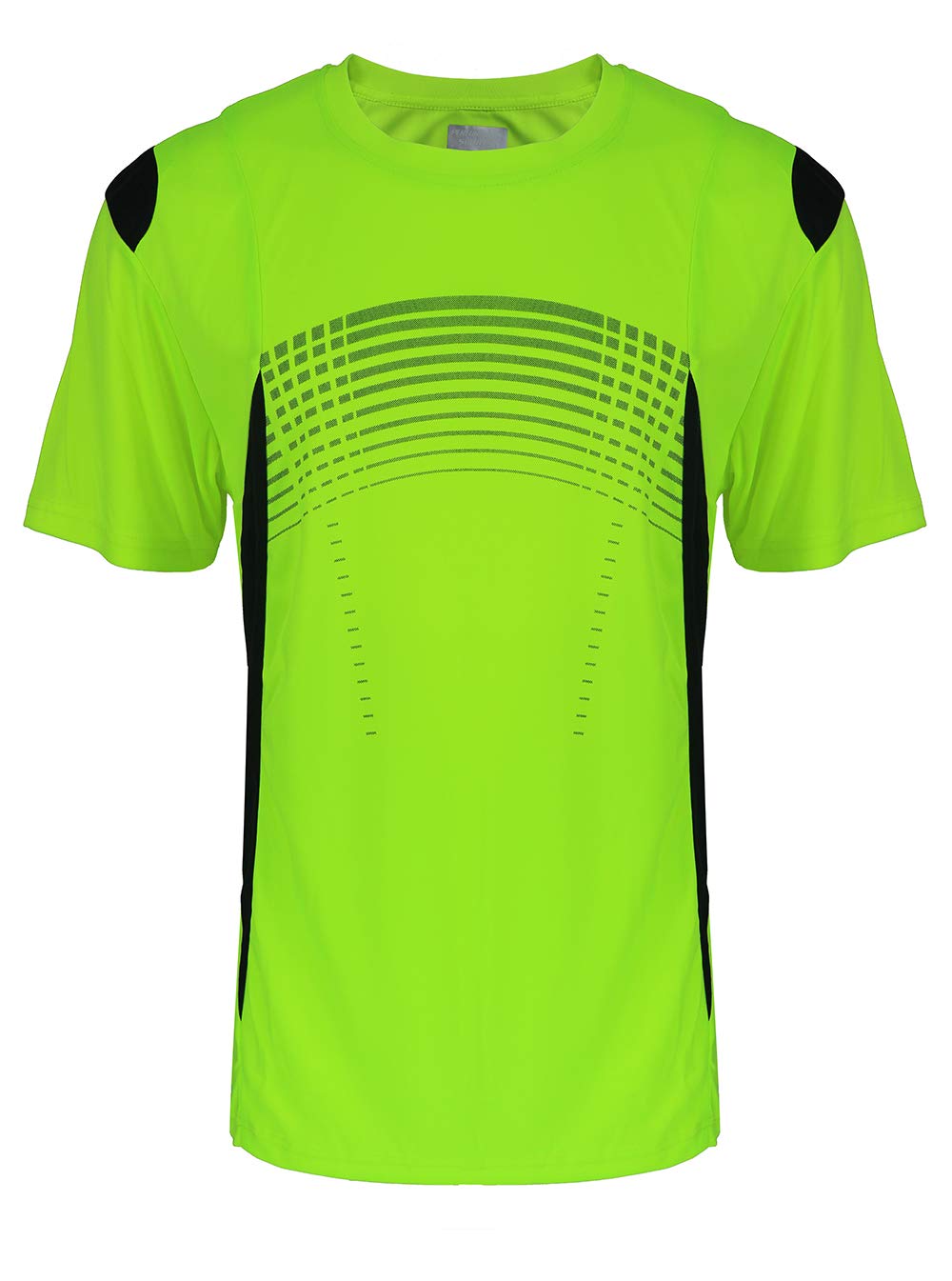 Facitisu Men's Moisture Wicking Quick Dry Crew Neck T-Shirt - Athletic Performance Short Sleeve Shirt for Running, Gym Workouts & Outdoor Sports