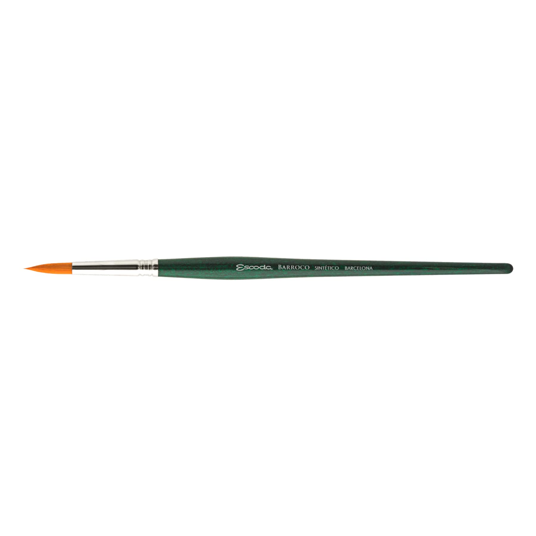 Escoda Barroco Series 1410 Artist Paint Brush - Synthetic Gold Taklon Filament for Oil & Acrylic Painting - Round Size 5/0 - Perfect for Fine Details & Miniature Art
