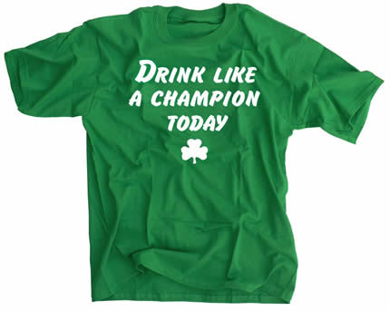 St. Patrick's Day Irish Green T-Shirt - Drink Like A Champion Notre Dame Shirt - Perfect for Irish Pub Crawls & St. Paddy's Day Celebrations