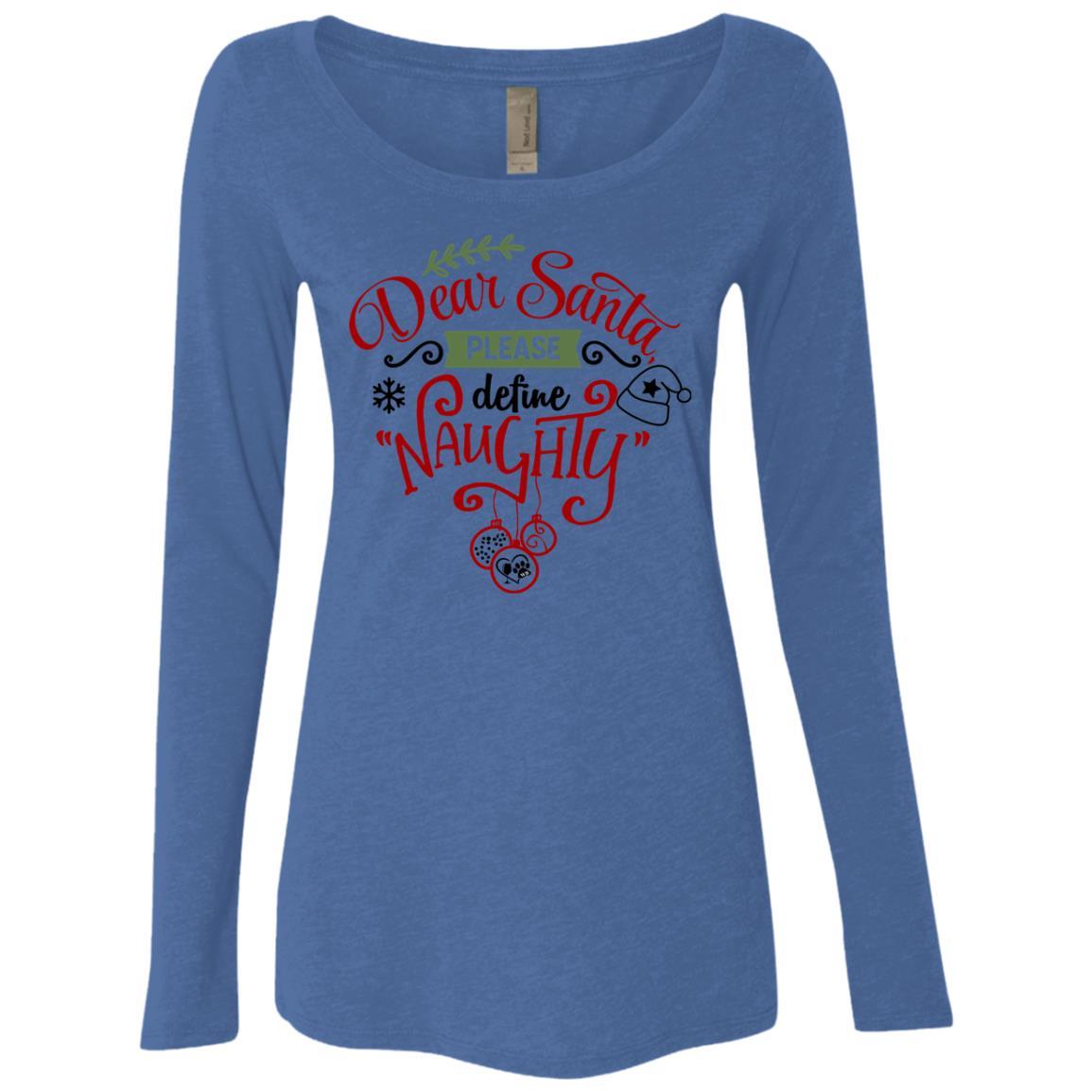 WineyBitches.Co Women's Tri-Blend Long Sleeve Scoop Neck T-Shirt - Soft & Comfortable Casual Wear for Ladies