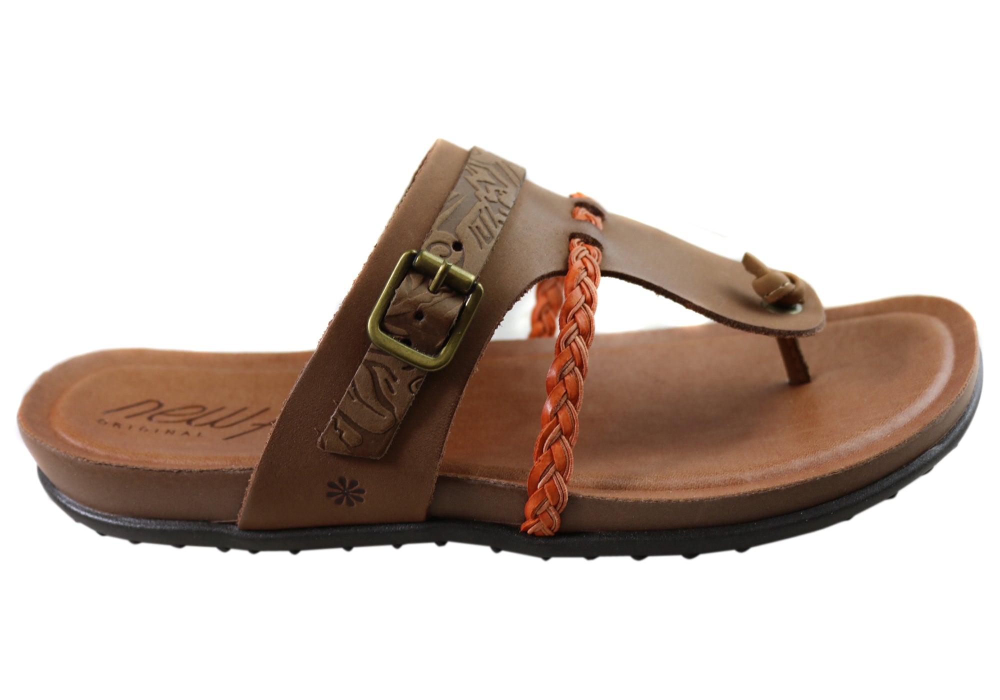 Women's Comfortable Leather Sandals - Handmade in Brazil - Casual Summer Flip Flops for Beach, Travel & Everyday Wear
