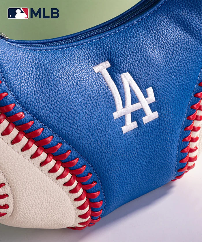 MLB Los Angeles Dodgers Crossbody Hobo Bag for Women - Stylish Shoulder Purse for Baseball Games, Travel & Daily Use