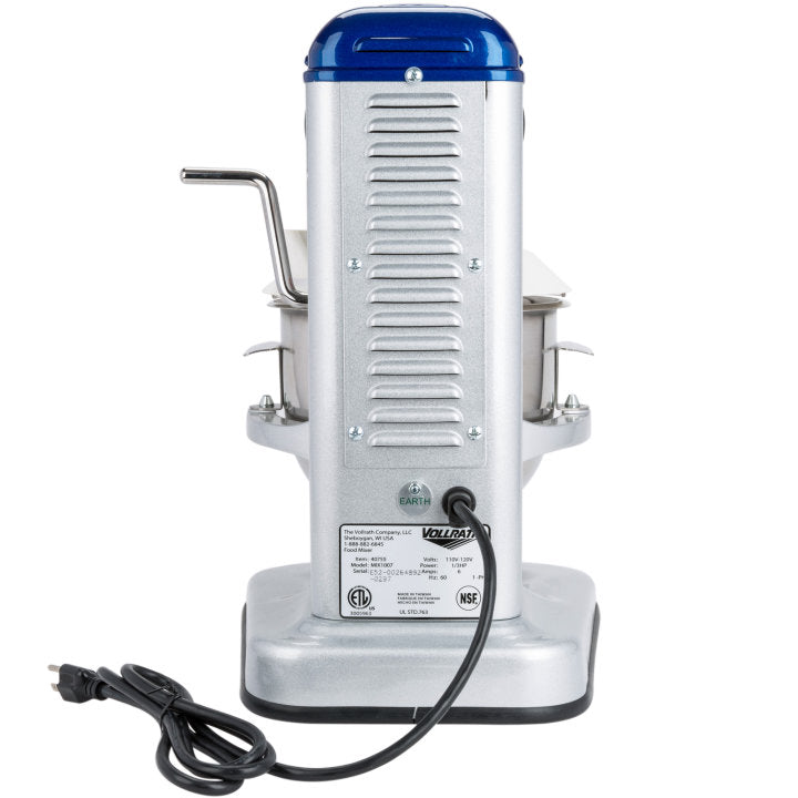 Vollrath 40755 7 Quart Commercial Countertop Mixer with Safety Guard - Perfect for Bakeries, Restaurants & Home Kitchens
