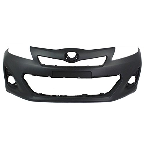 Primed Front Bumper Cover Assembly for 2012-2014 Toyota Yaris SE Hatchback - Part # TO1000391 / 5211952976 - Perfect for Accident Repair & Car Restoration