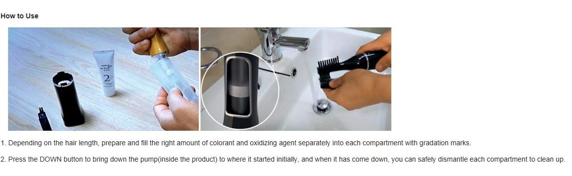 Electric Hair Dye Comb with Bamboo Fine Teeth - Automatic Hair Coloring Machine for Easy DIY Hair Dye at Home | Perfect for Salon-Quality Results & Touch-Ups