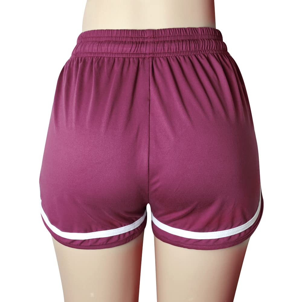 Women's Athletic Workout Shorts - Gym Yoga Running Fitness Sports Shorts with Comfortable Waistband - Perfect for Yoga, Running, Gym & Lounge Wear
