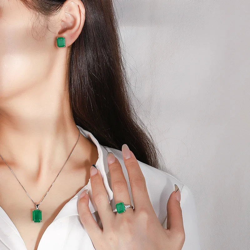 Eternal Platinum Jewelry Set for Women - Elegant Necklace & Earrings Set | Perfect for Weddings, Anniversaries, and Special Occasions
