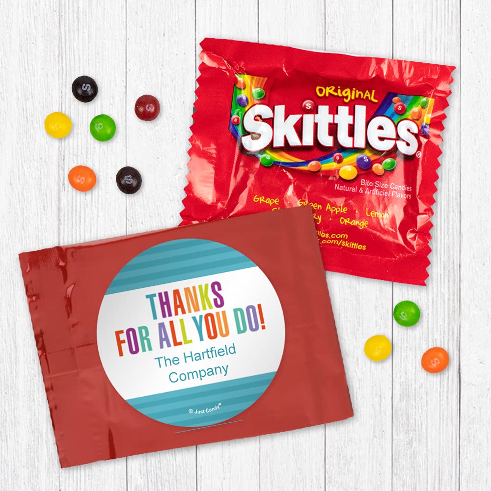 24 Count Thank You Candy Giveaways - Fun Size Candy Bags (24 Pack) - Red - Perfect for Birthday Parties, Baby Showers & Wedding Favors