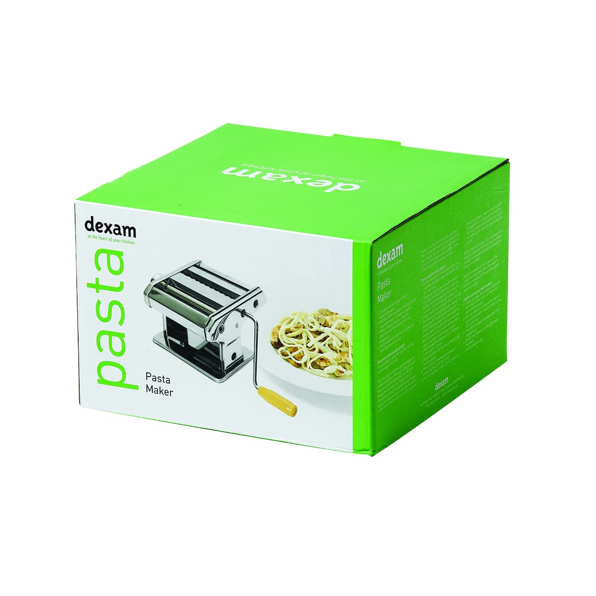 Dexam Pasta Maker Machine - Stainless Steel Manual Pasta Press for Homemade Noodles, Ravioli & Dumplings | Perfect for Italian Cuisine, Family Cooking & Restaurant Use