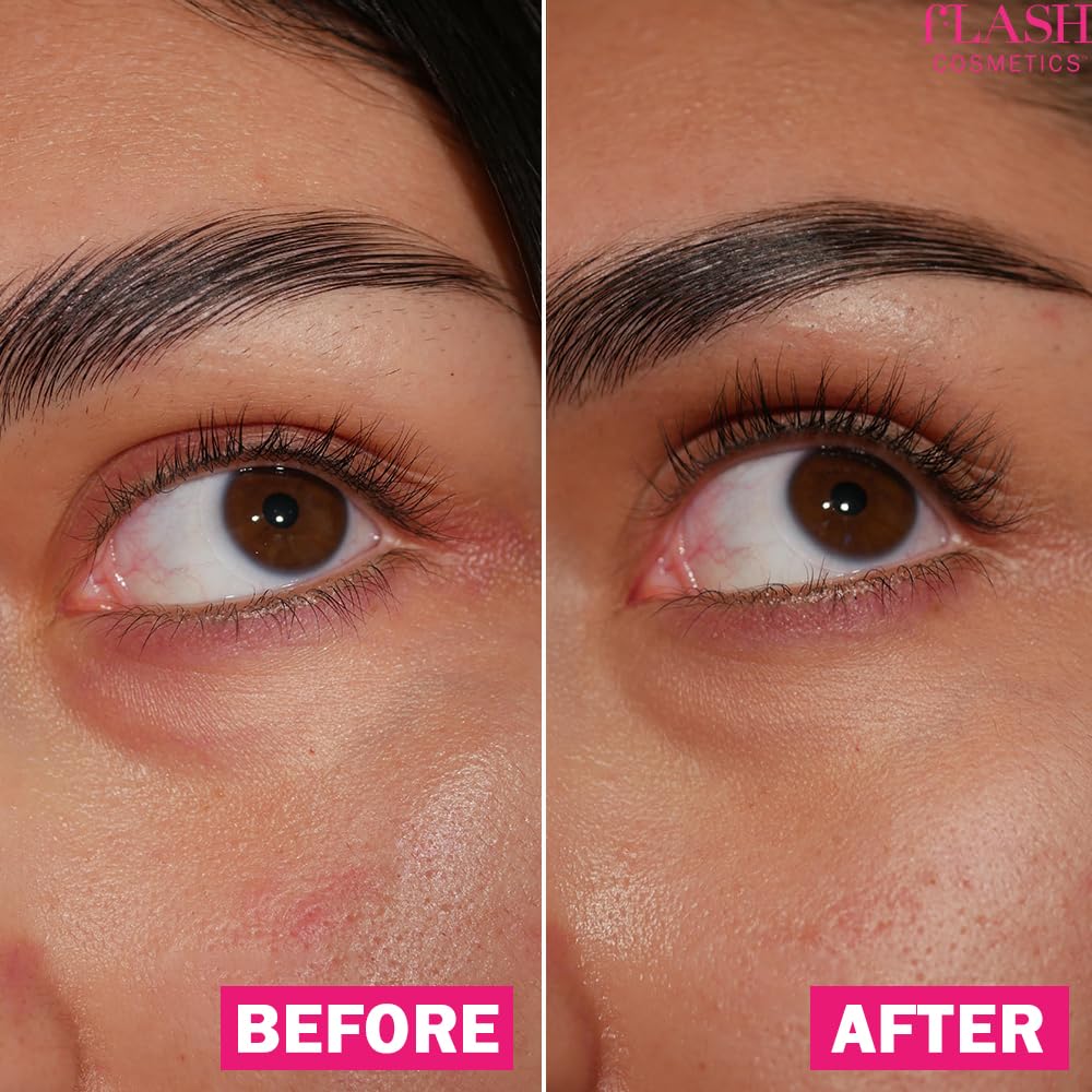 Flash Ultimate Lash Duo - Eyelash Growth Serum & Volumizing Mascara Set for Longer, Thicker, Natural Lashes - Perfect for Daily Use, Special Occasions & Lash Care Routine