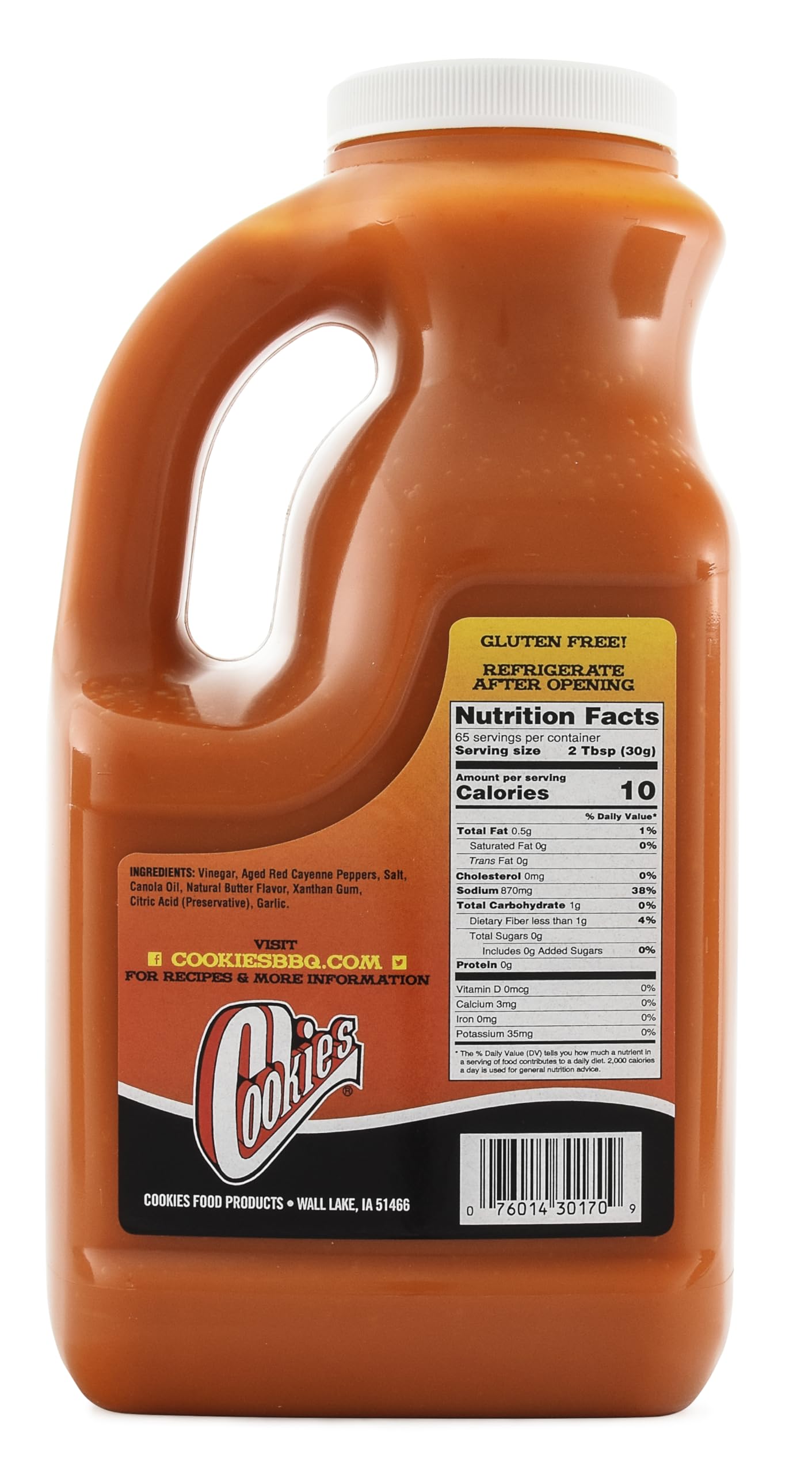 Original Buffalo Wing Sauce by Cookies Wings N Things - 70oz Bottle for Hot Wings, Chicken, Dips & More | Perfect for Parties, Game Days & BBQ
