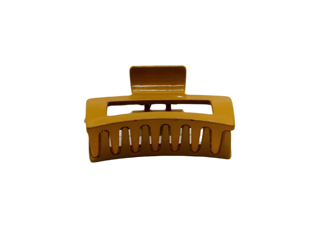 PEAcock - Glossy Solid Color Medium Hair Claw Clips for Women & Girls - Perfect for Half-Up Hairstyles, Ponytails & Everyday Hair Accessories