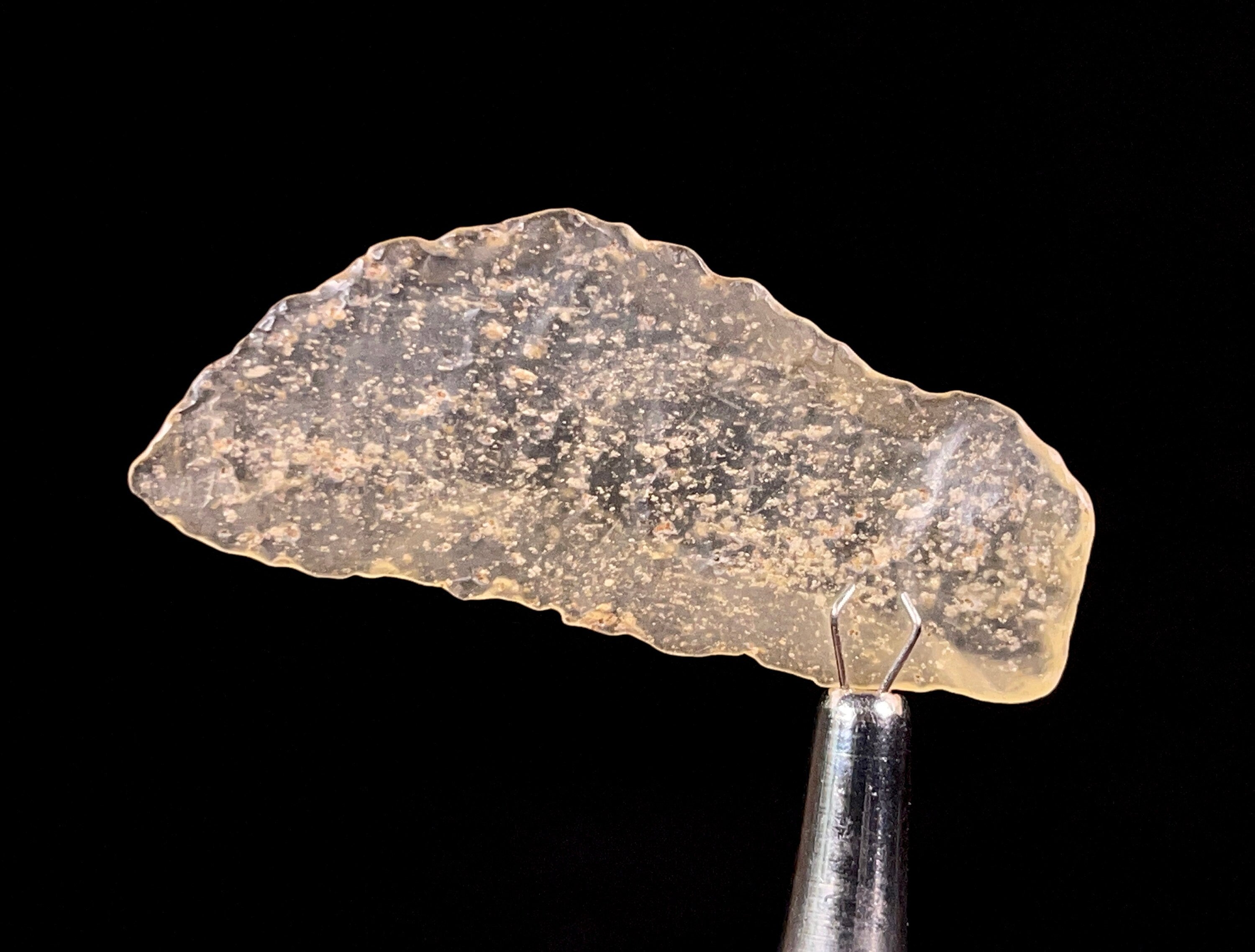 Libyan Desert Glass Raw Crystal - Rare Natural Mineral Specimen for Chime Making, Unique Gift & Home Decor | Perfect for Meditation, Healing & Crystal Collections (52205)