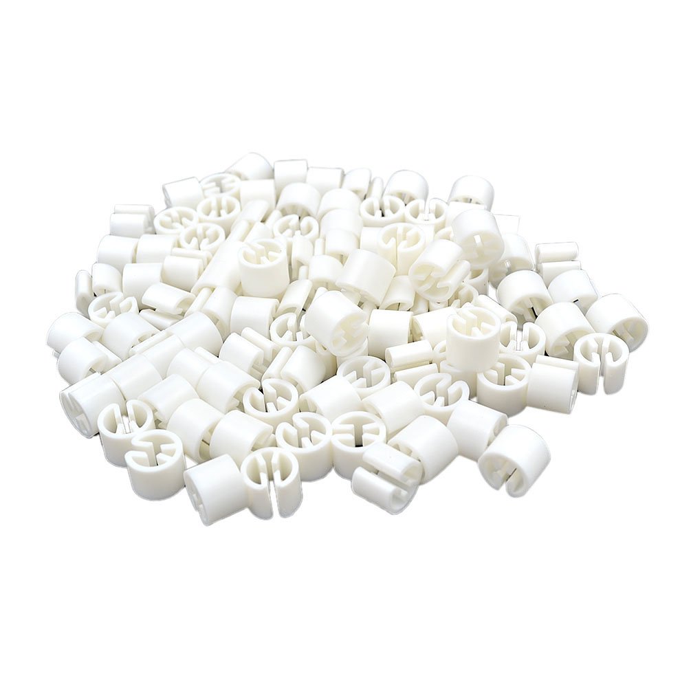 100 Pcs Lychee Blank Colored Garment Hangers with Size Markers - DIY Snap-on Clothing Labels for Wardrobe Organization | Perfect for Retail Stores, Boutiques & Home Closet Sorting