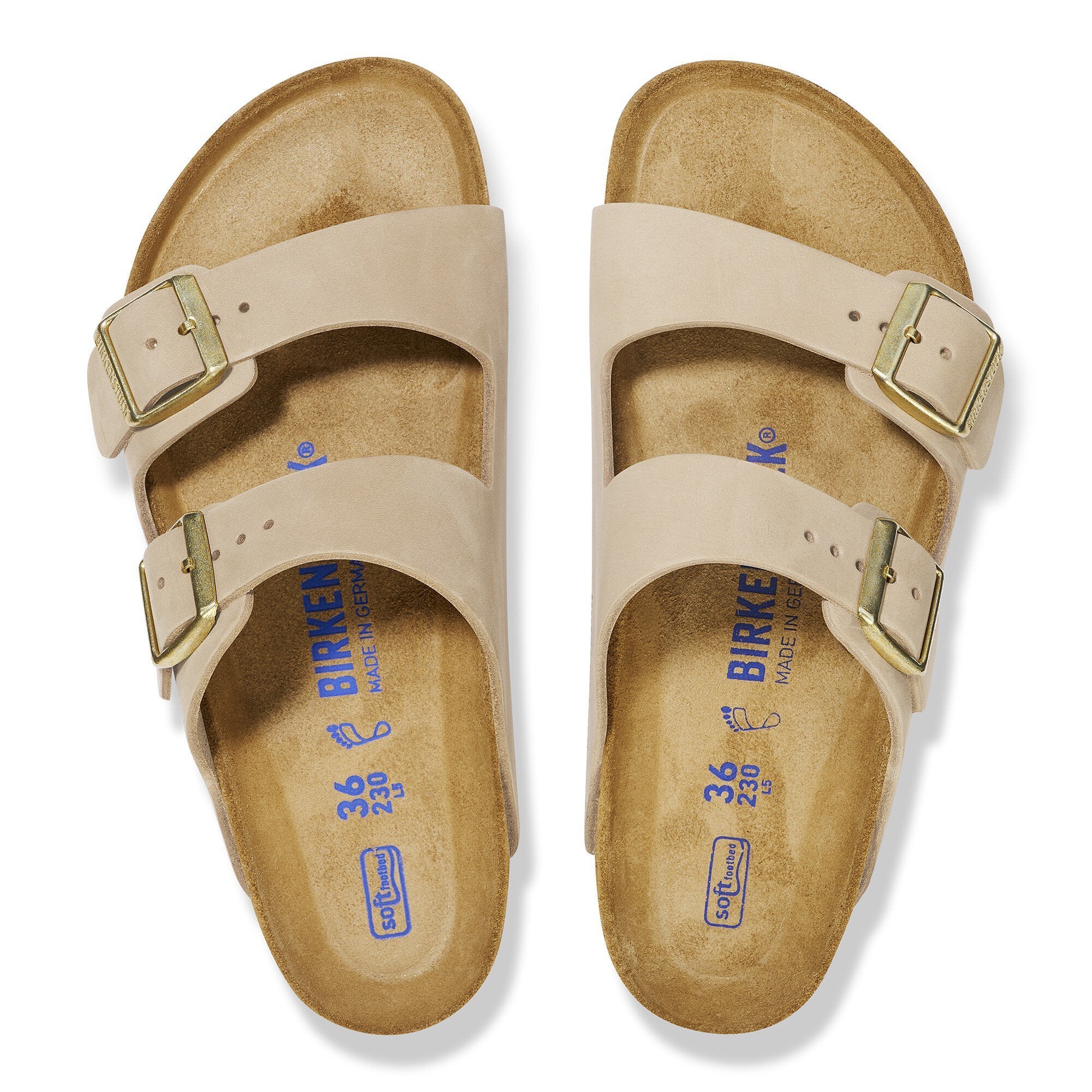 Arizona Soft Footbed Sandals for Women - Genuine Nubuck Leather Comfortable Slides | Perfect for Beach, Vacation & Summer Casual Wear