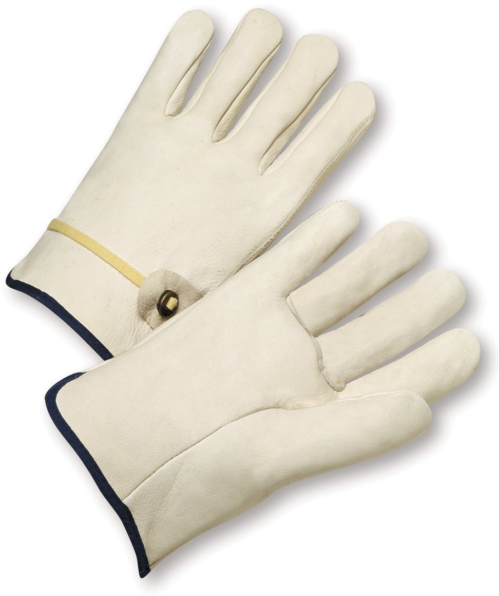 West Chester 990T Leather Work Gloves – Pack of 12 X-Large, Straight Thumb & Gunn Cut Design, Adjustable Wrist with Ball and Tape – Ideal for Construction, Landscaping, and Heavy-Duty Tasks