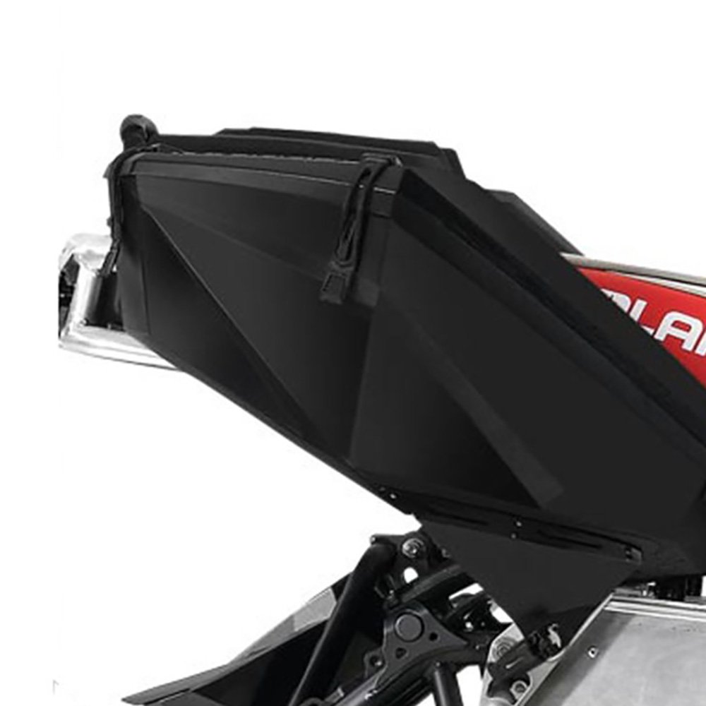 Polaris Snowmobile Cargo Rack Saddle Bag - Heavy Duty Black Storage for Snowmobile Gear - Perfect for Trail Riding & Winter Adventures