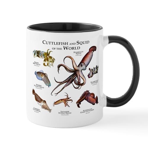 White/Black Inside - Cuttlefish & Squid Of The World Mug