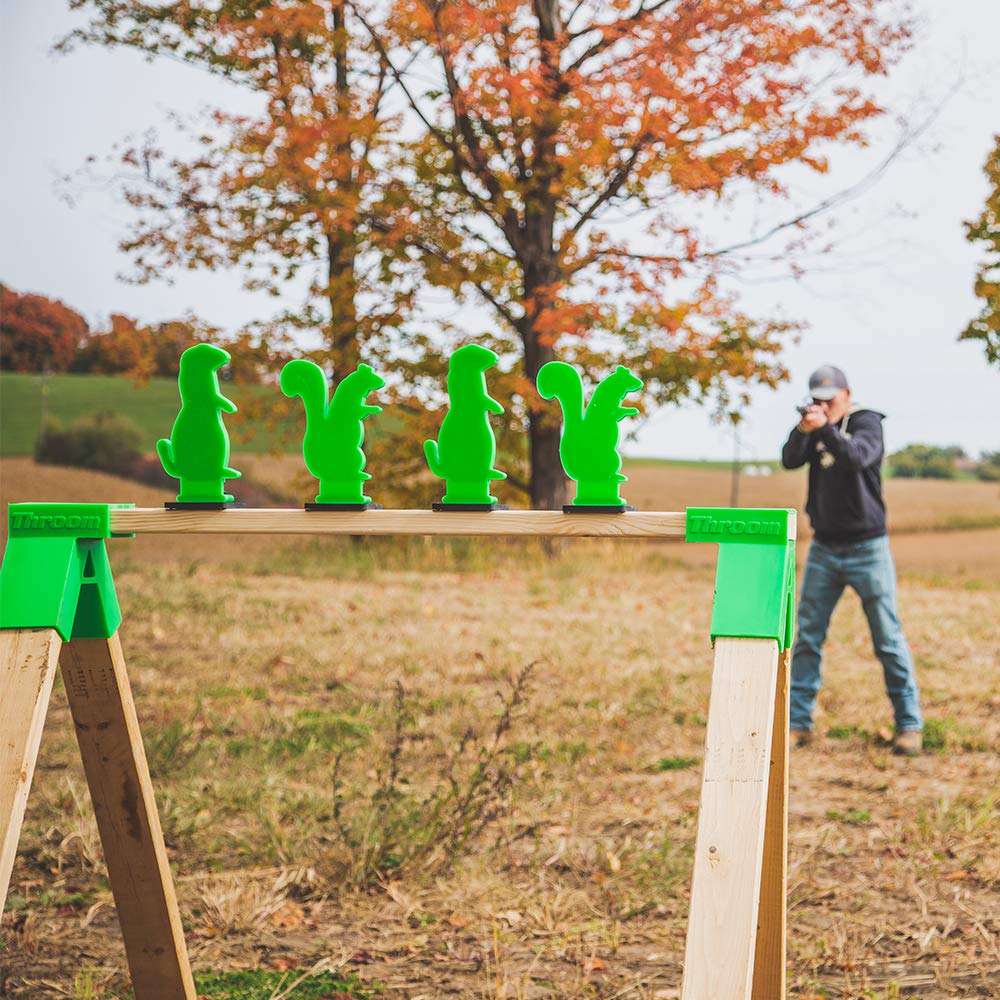 Throom - Self Healing Shooting Targets for Pistol & Rifle | Reactive Prairie Dog Knockdown Gun Targets | Indoor & Outdoor Range Use | Ricochet Free | Perfect for Training, Competition & Tactical Practice
