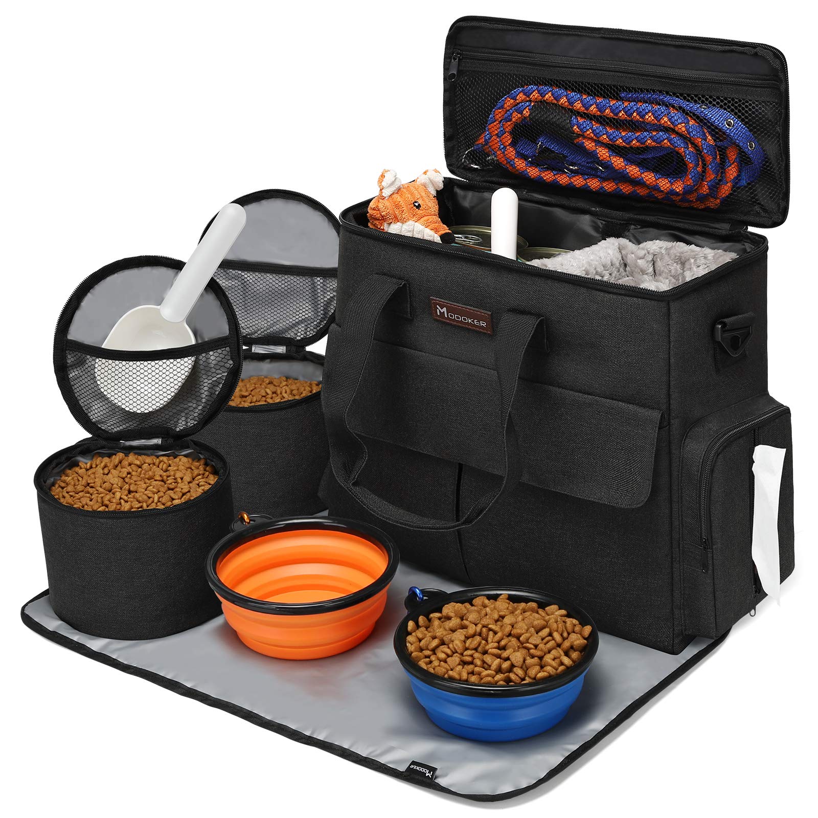 Modoker Pet Travel Bag - Airline Approved Tote Organizer for Dogs & Cats with Multi-Function Pockets - Perfect for Weekend Trips, Vet Visits & Outdoor Adventures