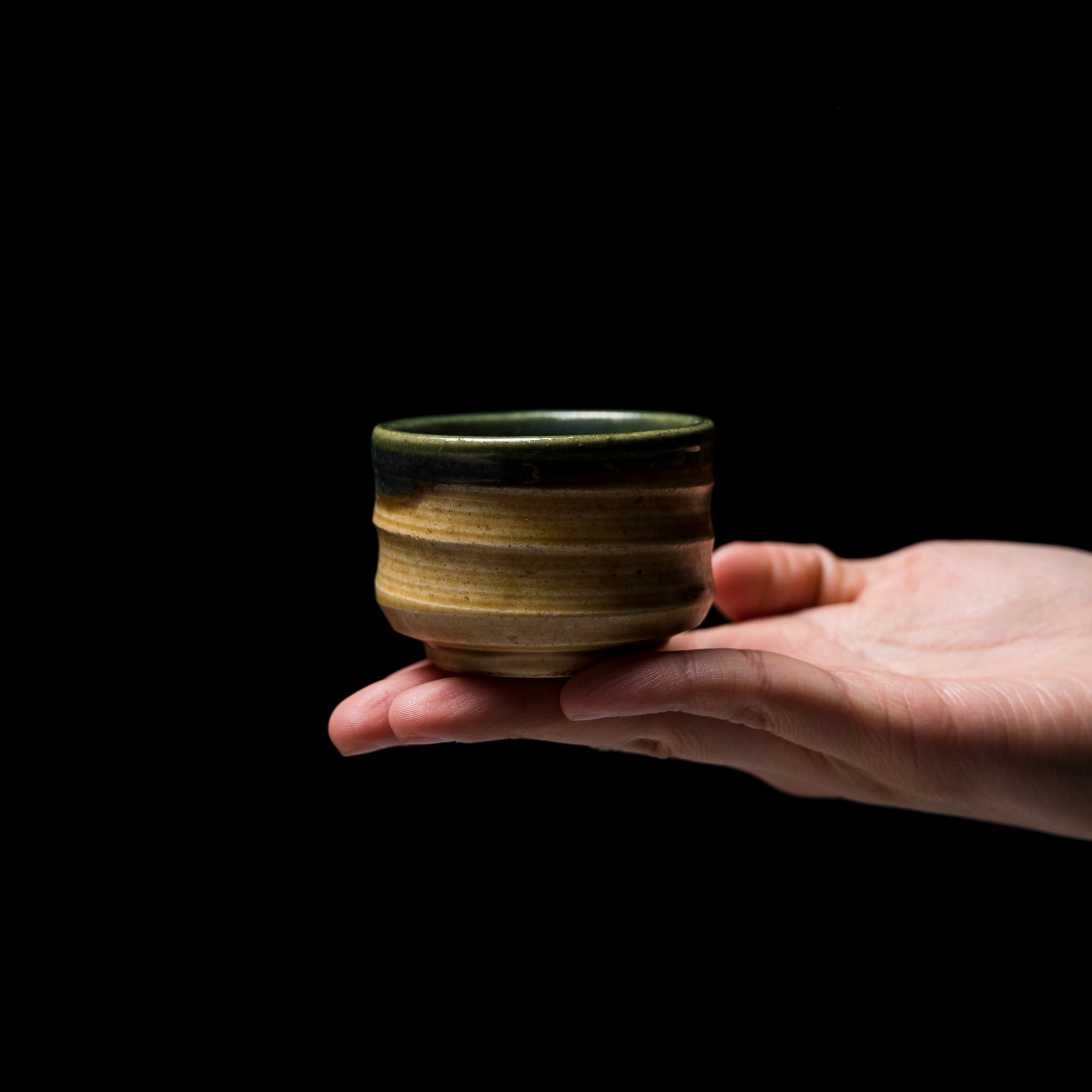 Handmade Japanese Oribe Pottery Sake Cup - Traditional Ceramic Guinomis for Authentic Sake Tasting Experience - Perfect for Japanese Tea Ceremonies, Sake Pairing Dinners & Cultural Gift Giving