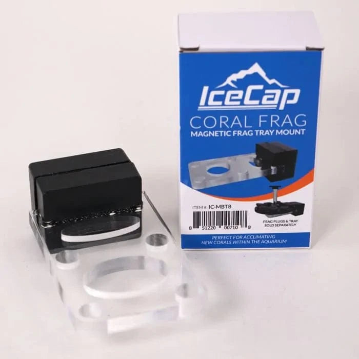 IceCap Magnetic Coral Frag Transport Tray - Secure Reef Aquarium Mounting Solution for Frag Plugs & Coral Propagation (Perfect for Saltwater Tanks, Reef Keeping & Marine Aquascaping)