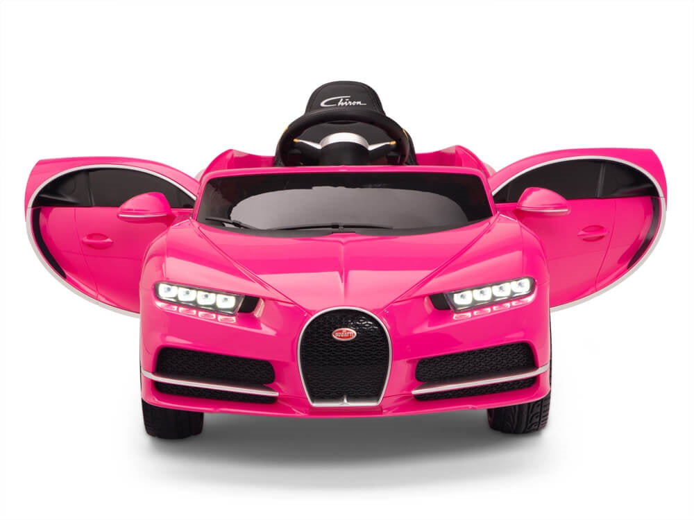 Bugatti Chiron 12V Electric Ride-On Car for Kids with Parent Remote Control - Pink Luxury Toy Vehicle for Indoor & Outdoor Play