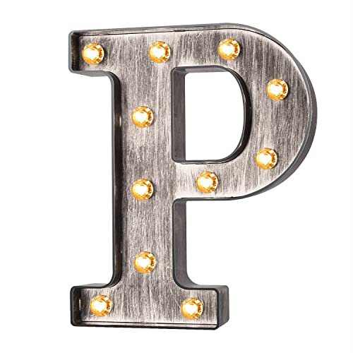 Silver Letters-P