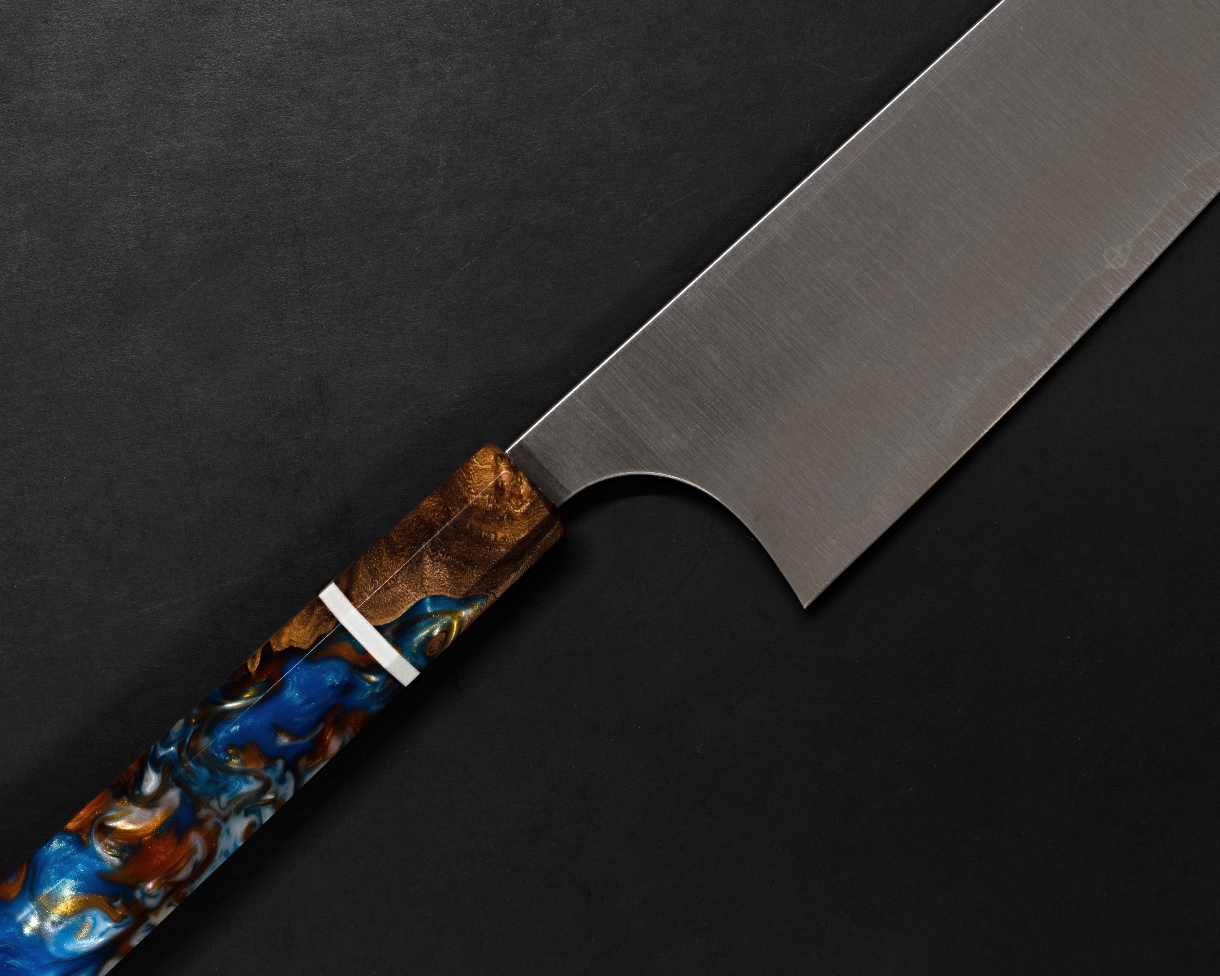 Premium Shibata Kotetsu R2 180mm Bunka Knife with Custom PiBrid Handle – High-Performance Japanese Kitchen Knife for Slicing, Dicing & Precision Cooking – Perfect for Chefs & Home Cooks