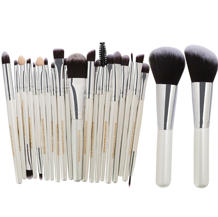 22 Piece Professional Makeup Brush Set - Soft Synthetic Bristles for Foundation, Blending, Eyeshadow - Perfect for Makeup Artists & Beginners (Home Use, Travel, Professional Kit)