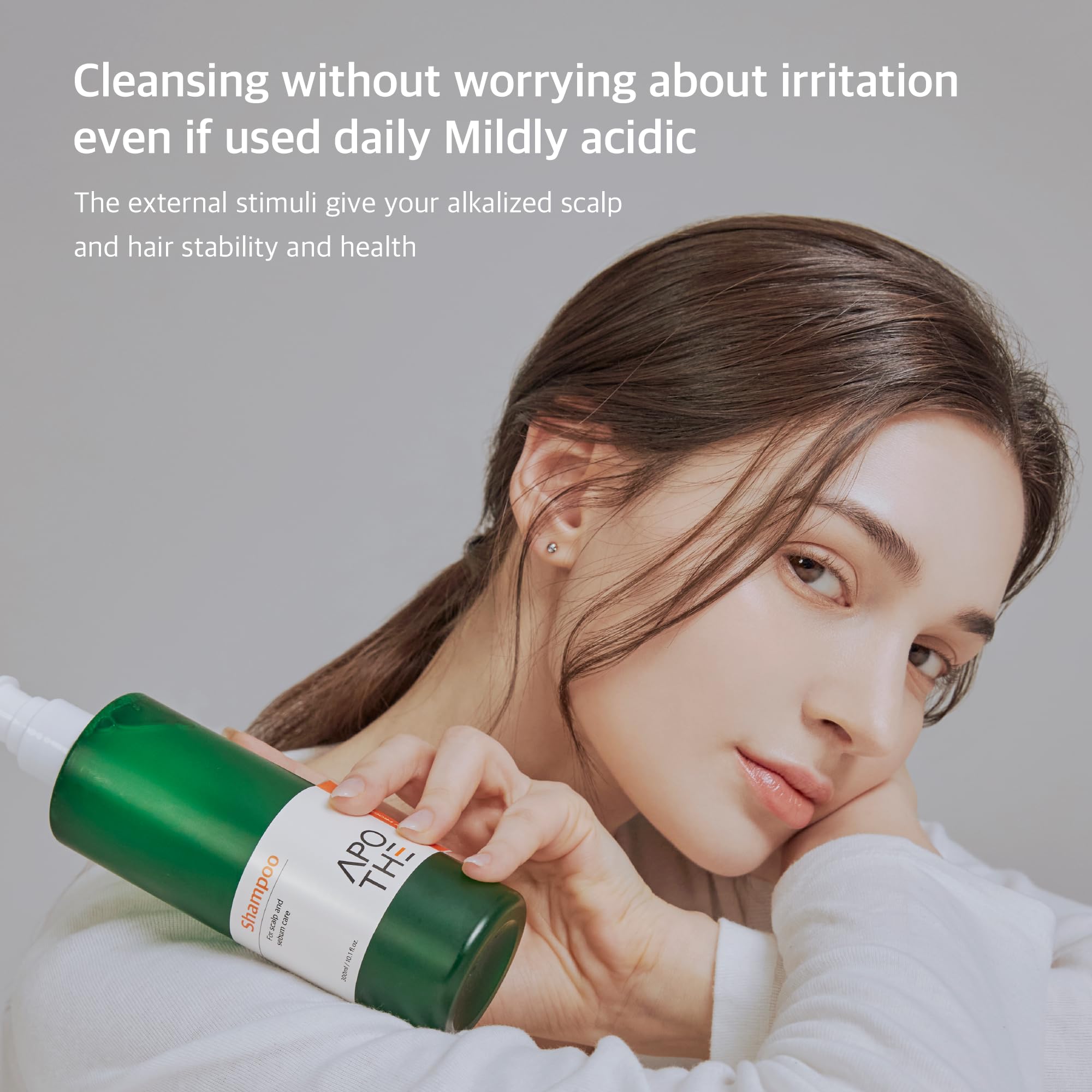 Sebum Control Shampoo for Oily Hair - 300ml (10.1 fl oz) - Oil Balancing & Scalp Care - Perfect for Daily Use & Men/Women with Greasy Hair