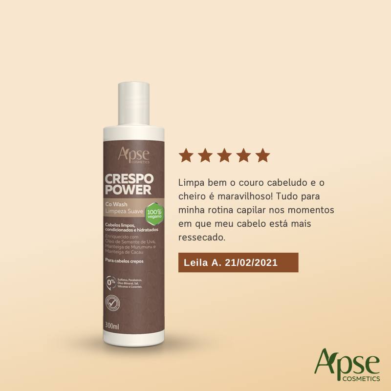 Apse Cosmetics Co-Wash Gentle Cleansing for Curly Hair - 10 fl oz | Sulfate-Free Moisturizing Hair Cleanser for Natural Curls & Waves | Perfect for Daily Use & Curly Hair Care Routine