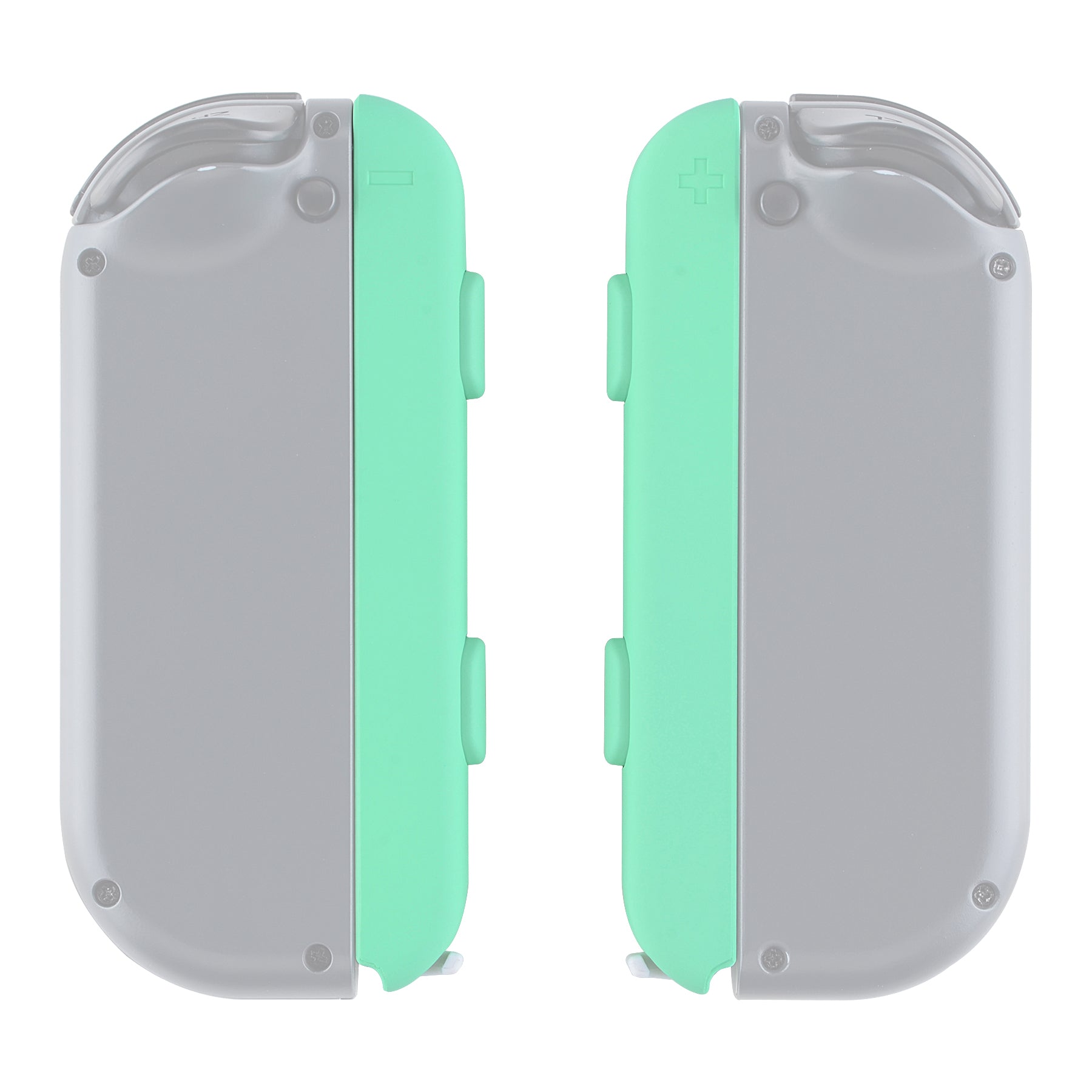 eXtremeRate 2 Pack Mint Green Custom Replacement Shell for Nintendo Switch Joy-Con Straps - Perfect for Gaming Accessories & DIY Controller Mods