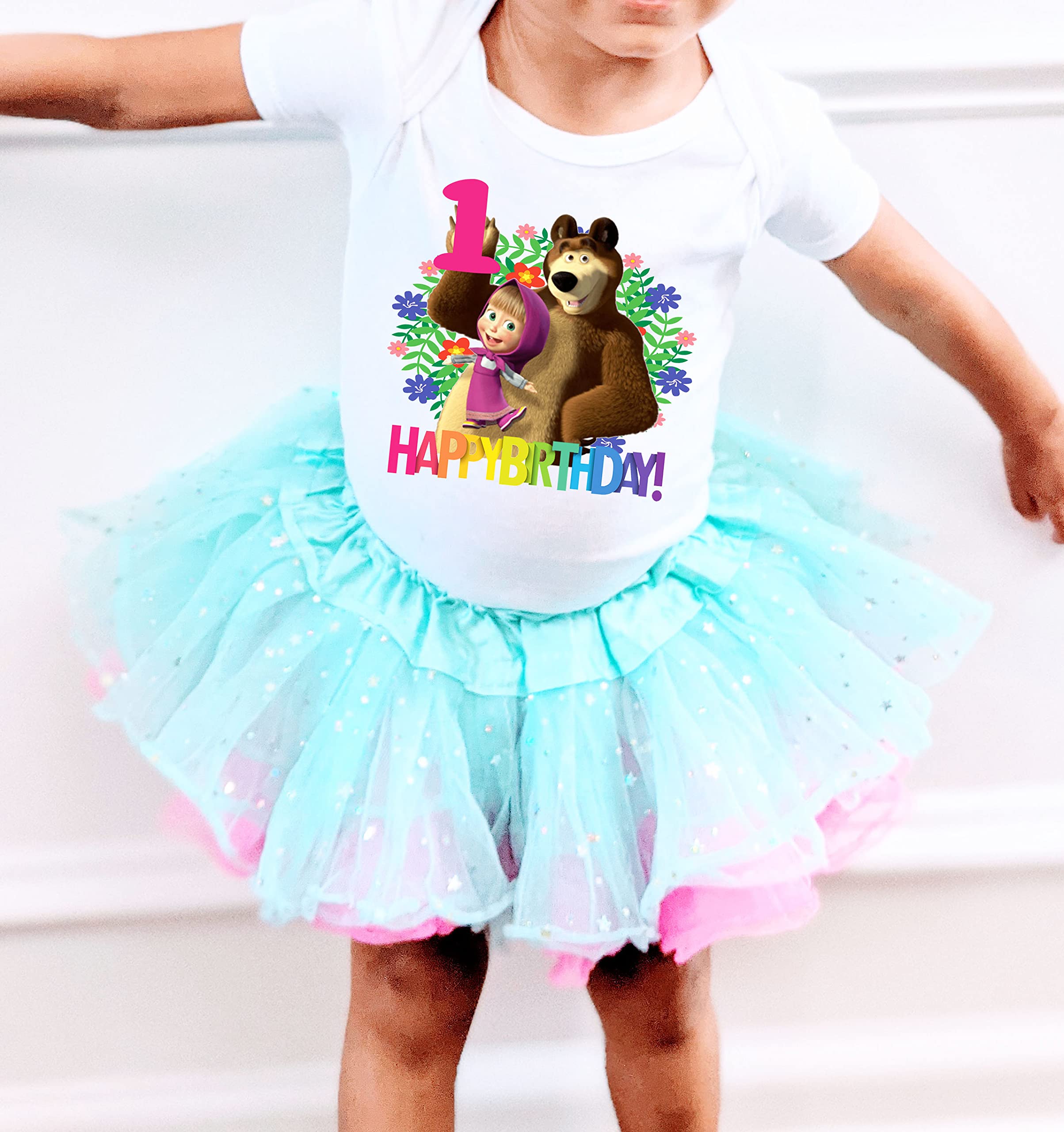 Adorable Bear First Birthday Outfit for Girls & Boys - Sweet 1st Birthday Onesie Romper (2T) | Perfect for Baby's Milestone Celebration, Birthday Photos & Special Occasions