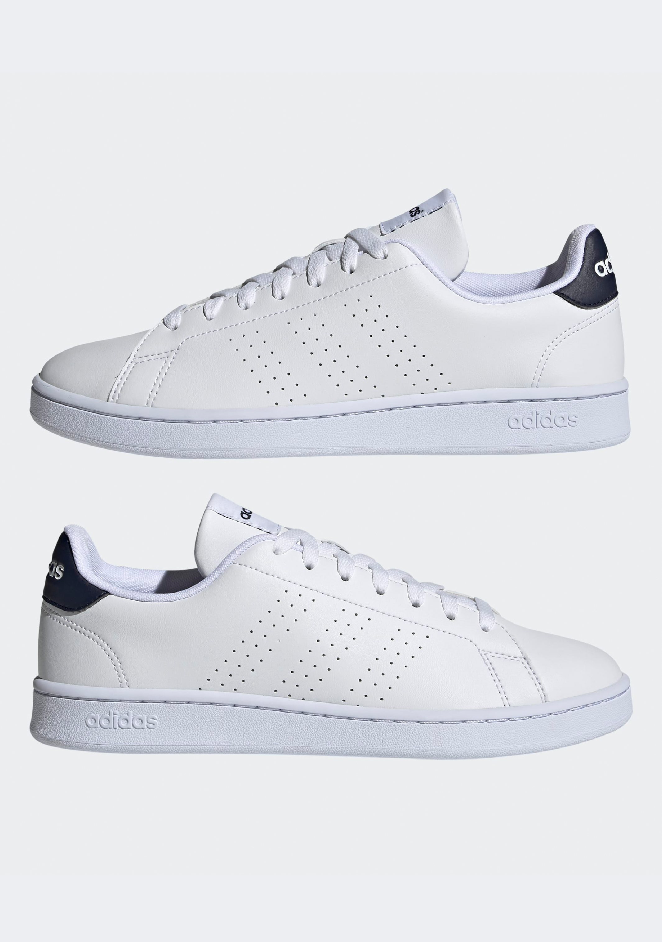 Adidas Men's Advantage Tennis Shoes - Lightweight Comfort Sneakers for Running, Training & Gym Workouts | Durable Cushioning & Breathable Mesh Upper