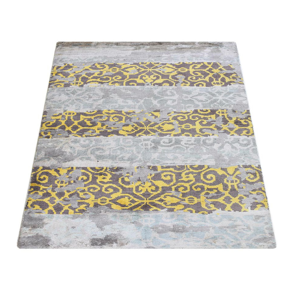 Handmade Hypnotic Eastern Hand Knotted Rug - Bohemian Style Area Rug for Living Room, Bedroom & Home Decor