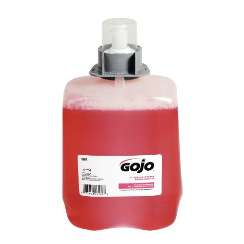 GOJO 2000 mL Cranberry Foam Hand Soap Refill - Antibacterial, Moisturizing, for Kitchen, Bathroom & Office Use - Pack of 2