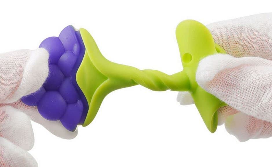Waterproof Infant Silicone Fruit Teether for Babies 3-12 Months | BPA-Free Baby Teething Toys | 6-Pack Assorted Fruit Shapes for Soothing Sore Gums | Perfect for Home, Travel & Daycare Use