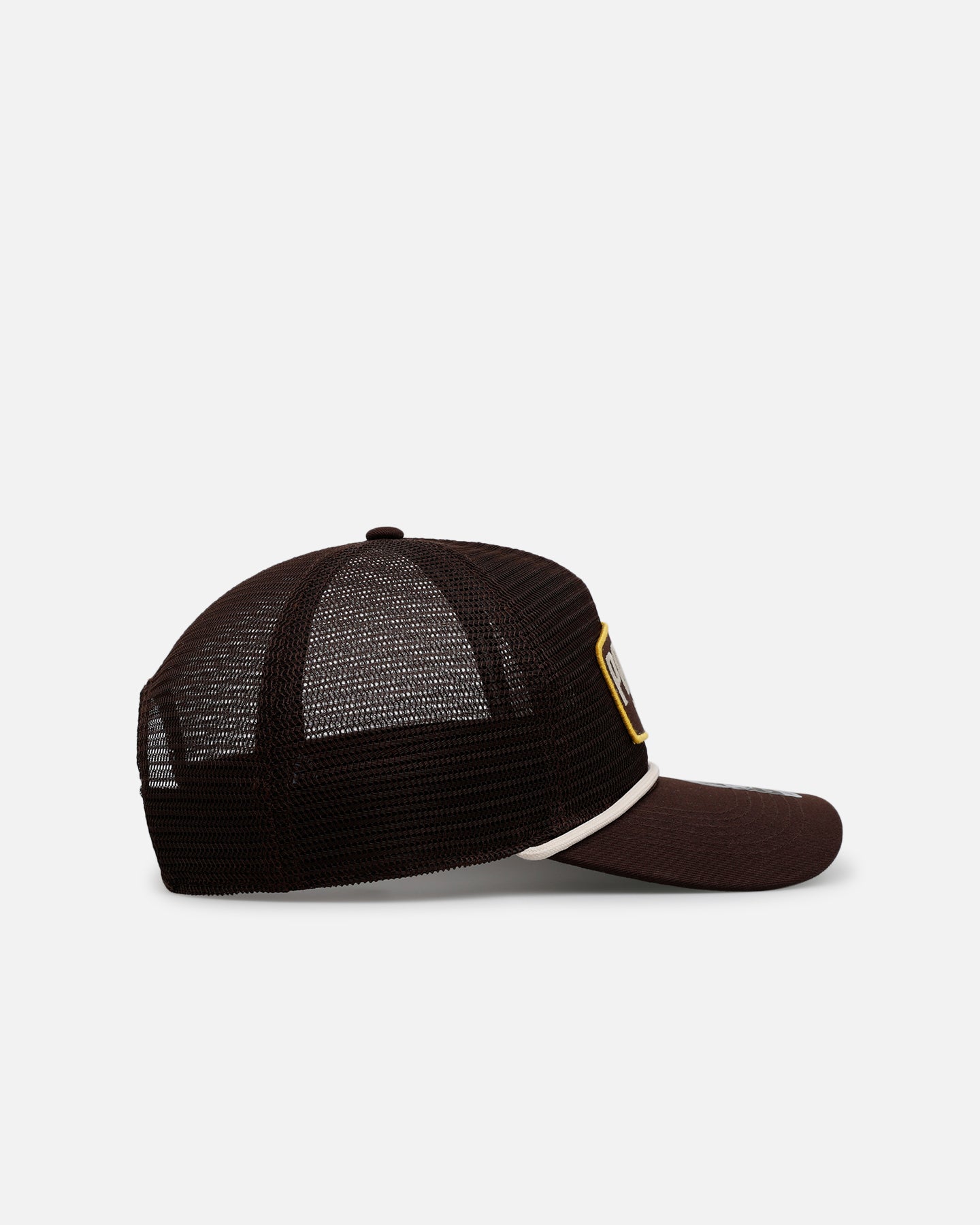 47 Brand San Diego Padres Mesh Hitch Trucker Snapback Hat - Adjustable Brown Baseball Cap for Men & Women - Perfect for Sports Games, Casual Wear & Fan Collections