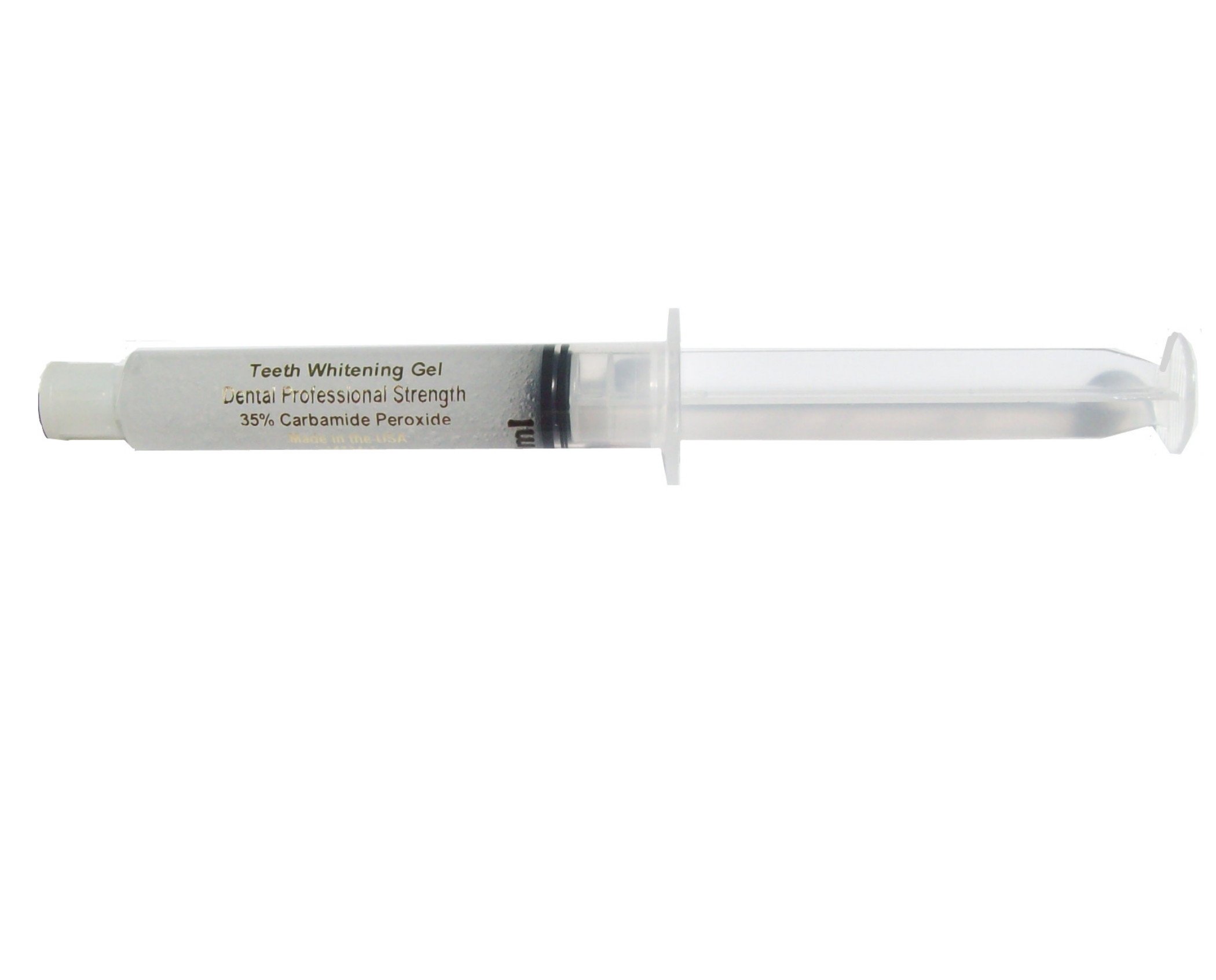 Professional Teeth Whitening Gel with 35% Carbamide Peroxide - Dental Bleaching Syringe Kit (40ml, 4 Pcs) for Brighter Smile at Home | Perfect for Sensitive Teeth & Coffee/Tea Stains Removal