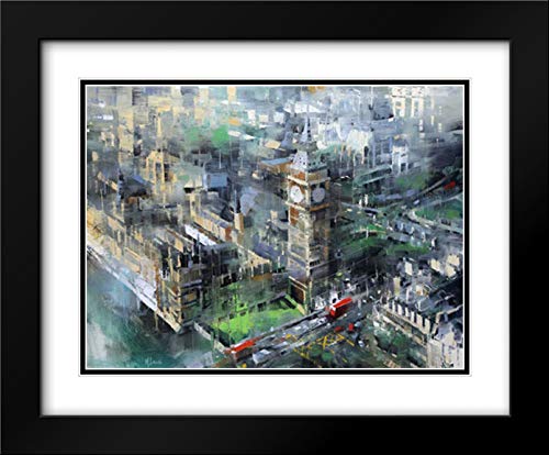 Black Modern Wood Frame With Double Matting