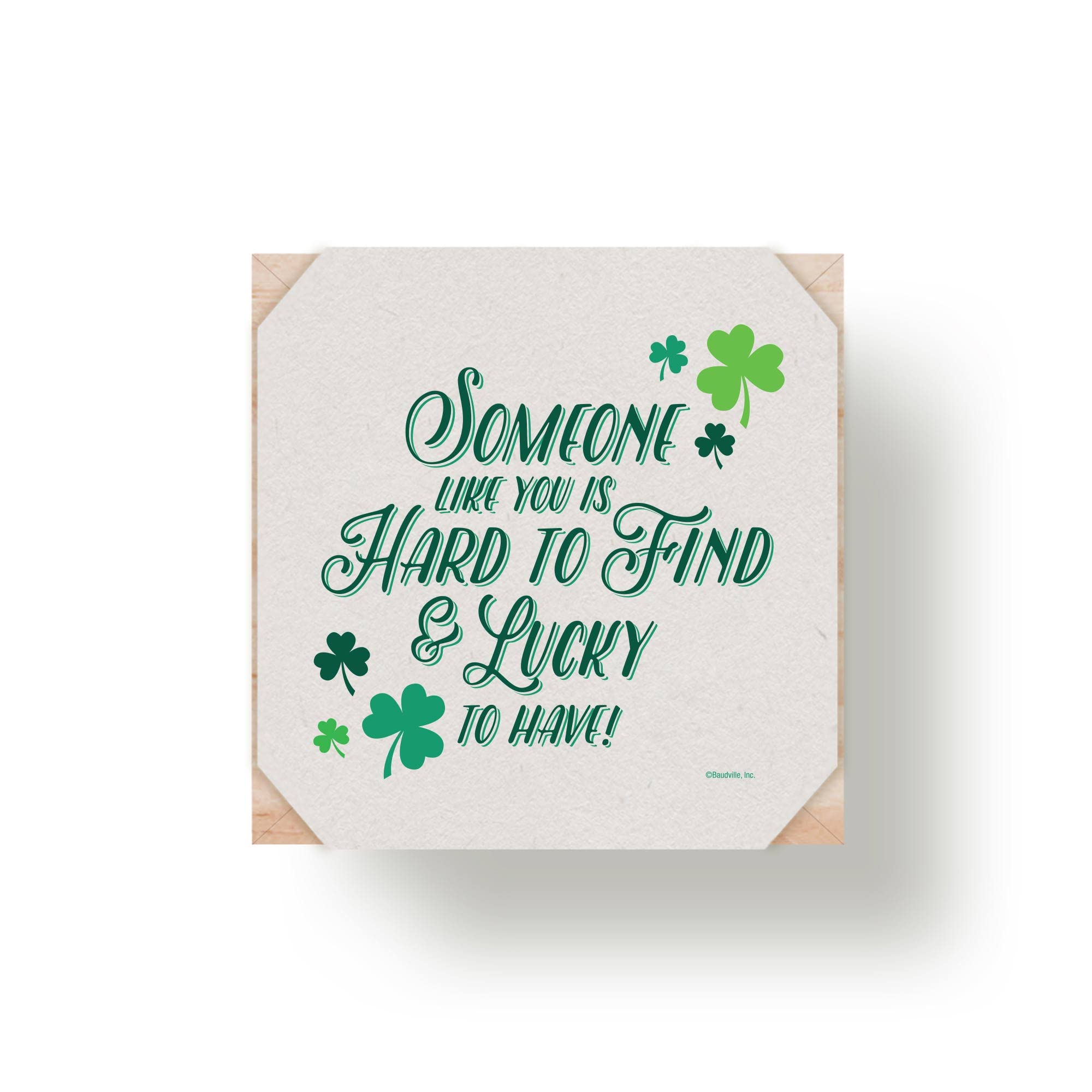 Cheersville 10-Pack Clover Plant Cube Appreciation Gift Set with Seed Packet, Peat Pellet & 3-inch Wooden Planter - Unique Employee Thank You Gifts, Office Decor & Desk Plants for Workplace Motivation