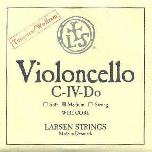 Larsen Cello C String Wire Core 3/4 Size Medium - Premium Quality Cello Strings for Intermediate Players | Perfect for Practice, Performances & Orchestral Use