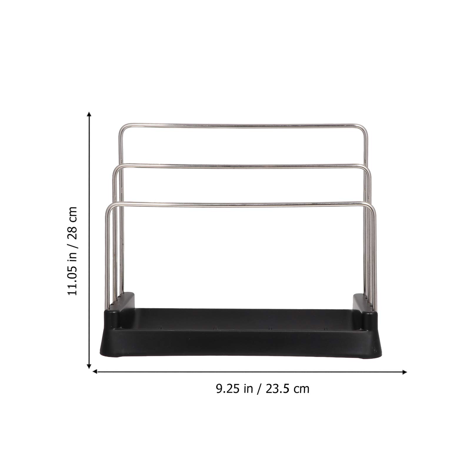 Premium Metal Cookware Organizer Rack - Sturdy Storage Shelf for Pots, Pans, Lids & Cutting Boards | Space-Saving Kitchen Cabinet Organizer | Perfect for Small Kitchens & Cluttered Cabinets