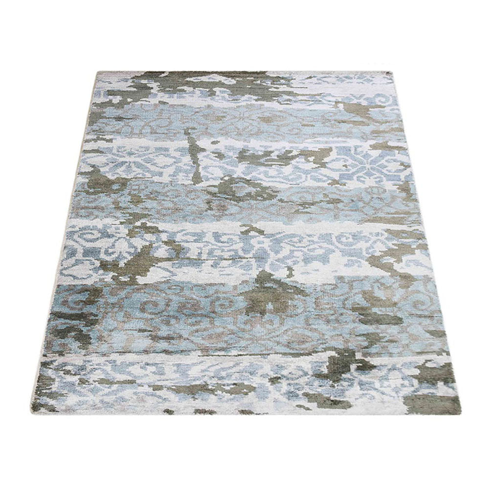 Handmade Hypnotic Eastern Hand Knotted Rug - Bohemian Style Wool Carpet for Living Room, Bedroom & Home Decor