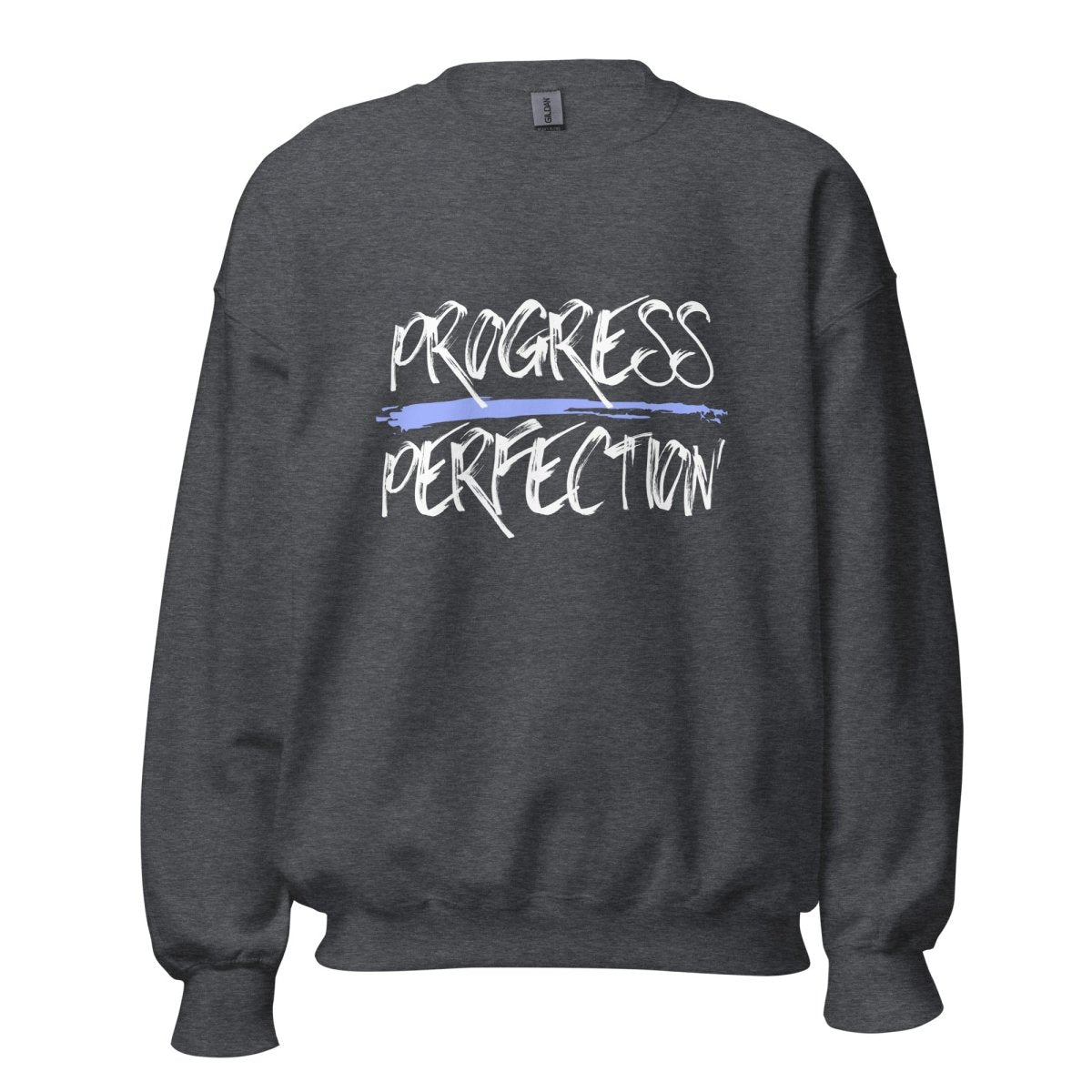 Progress Over Perfection Unisex Classic Sweatshirt - Comfortable Cotton Pullover for Men & Women - Perfect for Casual Wear, Gym, and Everyday Outfits