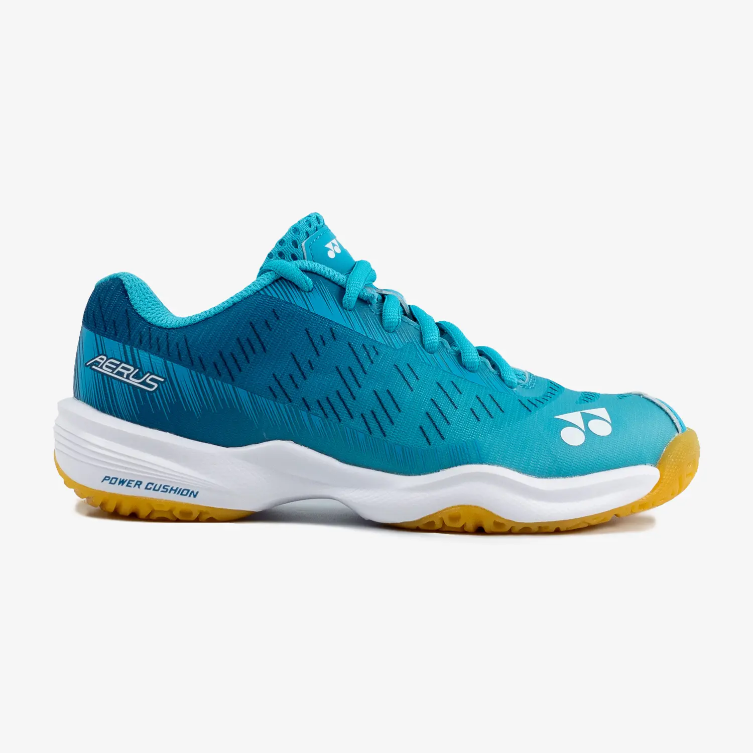 Yonex Aerus Junior Badminton Shoes for Kids - Lightweight & Comfortable (Mint Blue) - Perfect for Indoor Sports & Training