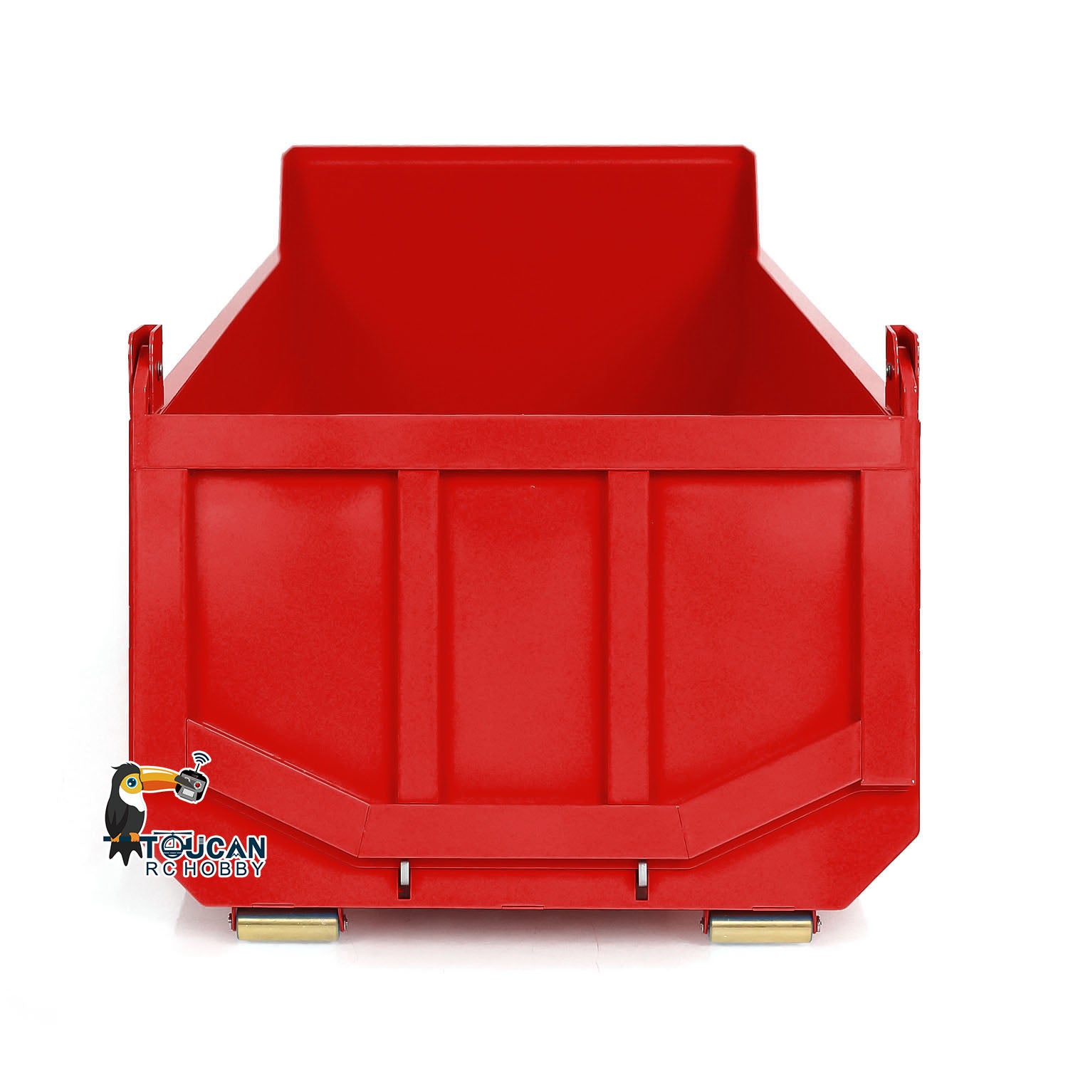 1/14 Scale Painted U-Shaped Short Bucket for 10x10 Hydraulic RC Full Dump Truck & 8x8 Radio Controlled Cars - DIY Model Parts for Construction Simulation & Off-Road Play